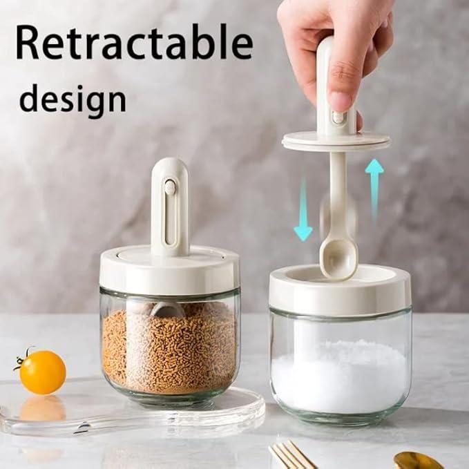 Air Tight Jar with Stand Spoon
