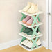 Plastic 4 Layer Foldable Shoe Rack