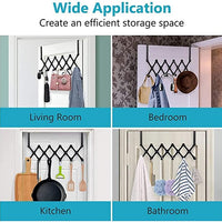 Bitnex 6 Alloy Steel Hooks for Clothes,Over The Door Hanger Hooks Organizer
