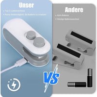 Portable Mini Sealing Machine 2 in 1 USB Rechargeable