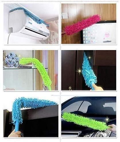 Fan Duster - Flexible Microfiber Cleaning Duster With Extendable Rod