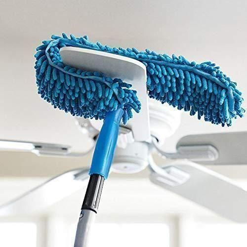 Fan Duster - Flexible Microfiber Cleaning Duster With Extendable Rod